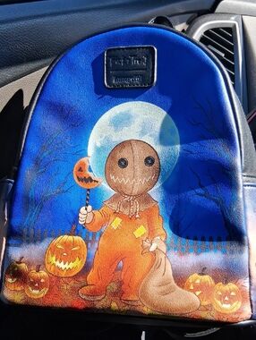 Loungefly TRICK OR TREAT Glow In The Dark Moon Halloween Backpack